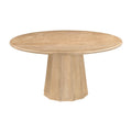 Modern furniture - Round Travertine Dining Table - www.oroatrade.com