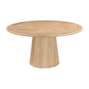 Modern furniture - Round Travertine Dining Table - www.oroatrade.com