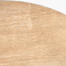 Modern furniture - Round Travertine Dining Table - www.oroatrade.com