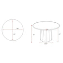 Hospitality furniture - Black Marble Round Dining Table - www.oroatrade.com