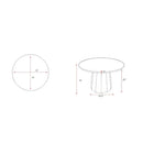Modern furniture - Round Travertine Dining Table - www.oroatrade.com