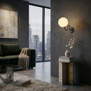 Modern European furniture - Wavy Iron Wall Lamp - www.oroatrade.com
