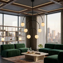 Contract furniture - Back Arched 6-Light Chandelier - www.oroatrade.com