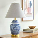 Contract furniture - Floral Print Ceramic Table Lamp - www.oroatrade.com
