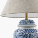 Contract furniture - Floral Print Ceramic Table Lamp - www.oroatrade.com