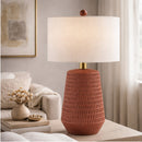 Modern European furniture - Organic-Carved Base Table Lamp - www.oroatrade.com
