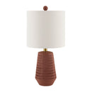 Modern European furniture - Organic-Carved Base Table Lamp - www.oroatrade.com