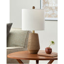 Modern European furniture - Organic-Carved Base Table Lamp - www.oroatrade.com