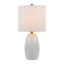 Modern European furniture - White Linen Ceramic Table Lamp - www.oroatrade.com