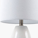 Modern European furniture - White Linen Ceramic Table Lamp - www.oroatrade.com