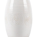 Modern European furniture - White Linen Ceramic Table Lamp - www.oroatrade.com