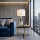 Hospitality furniture -  Frosted Black Glass Table Lamp - www.oroatrade.com