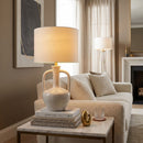Hospitality furniture -  White Ceramic Amphora Table Lamp - www.oroatrade.com
