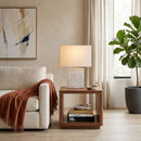 Hospitality furniture -  Brushed White Concrete Table Lamp - www.oroatrade.com