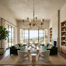 Modern European furniture - Flower-Inspired 6-Light Chandelier - www.oroatrade.com