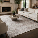 Modern European furniture - Gray Viscose Blend Carpet - www.oroatrade.com