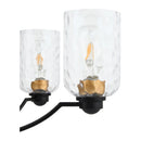 Hospitality furniture - Textured Clear Glass 5-Light Chandelier - www.oroatrade.com