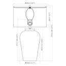 Hospitality furniture - Painted Ceramic Accent Table Lamp - www.oroatrade.com