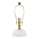 Contract furniture - White Drum Linen Table Lamp - www.oroatrade.com