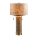Contract furniture - Tan Rattan Accent Table Lamp - www.oroatrade.com
