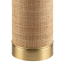 Contract furniture - Tan Rattan Accent Table Lamp - www.oroatrade.com