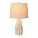Contract furniture - Wavy White Ceramic Table Lamp - www.oroatrade.com