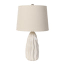 Contract furniture - Wavy White Ceramic Table Lamp - www.oroatrade.com