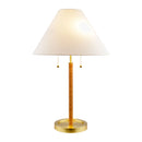 Hospitality furniture - White Linen Pull-Switch Table Lamp - www.oroatrade.com