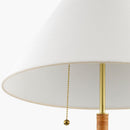 Hospitality furniture - White Linen Pull-Switch Table Lamp - www.oroatrade.com