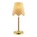 Hospitality furniture - Scalloped Beige Jute Table Lamp - www.oroatrade.com