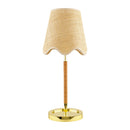 Hospitality furniture - Scalloped Beige Jute Table Lamp - www.oroatrade.com