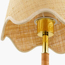 Hospitality furniture - Scalloped Beige Jute Table Lamp - www.oroatrade.com