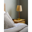 Hospitality furniture - Scalloped Beige Jute Table Lamp - www.oroatrade.com