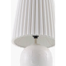 Modern European furniture - Pleated Linen Ceramic Table Lamps (2) - www.oroatrade.com