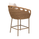 Contract furniture - Hand-Woven Wicker Outdoor Bar Stool - www.oroatrade.com