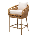 Contract furniture - Hand-Woven Wicker Outdoor Bar Stool - www.oroatrade.com