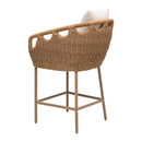 Contract furniture - Hand-Woven Wicker Outdoor Bar Stool - www.oroatrade.com