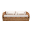 Contract furniture - Hand-Woven Wicker Outdoor Sofa - www.oroatrade.com