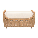 Hospitality furniture - Hand-Woven Wicker Outdoor Ottoman - www.oroatrade.com