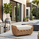 Hospitality furniture - Hand-Woven Wicker Outdoor Ottoman - www.oroatrade.com