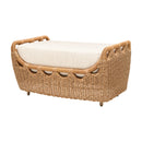 Hospitality furniture - Hand-Woven Wicker Outdoor Ottoman - www.oroatrade.com