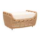 Hospitality furniture - Hand-Woven Wicker Outdoor Ottoman - www.oroatrade.com