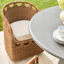 Contract furniture - Hand-Woven Wicker Outdoor Dining Chair - www.oroatrade.com