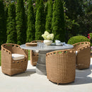 Contract furniture - Hand-Woven Wicker Outdoor Dining Chair - www.oroatrade.com