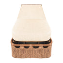 Contract furniture - Hand-Woven Wicker Outdoor Chaise Lounge - www.oroatrade.com