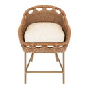 Contract furniture - Hand-Woven Wicker Outdoor Counter Stool - www.oroatrade.com