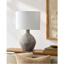 Modern European furniture - Linen Shade Ceramic Table Lamp - www.oroatrade.com
