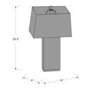 Contract furniture - Turquoise Ceramic Accent Table Lamp - www.oroatrade.com