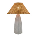 Contract furniture - Rattan Shade Concrete Table Lamp - www.oroatrade.com