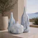 Modern European furniture - Marbled Ceramic Outdoor Vases (3) - www.oroatrade.com